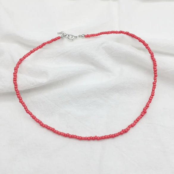 Wholesale Jewelry Ethnic Style Bohemian Classic Style Geometric Glass Beaded Necklace