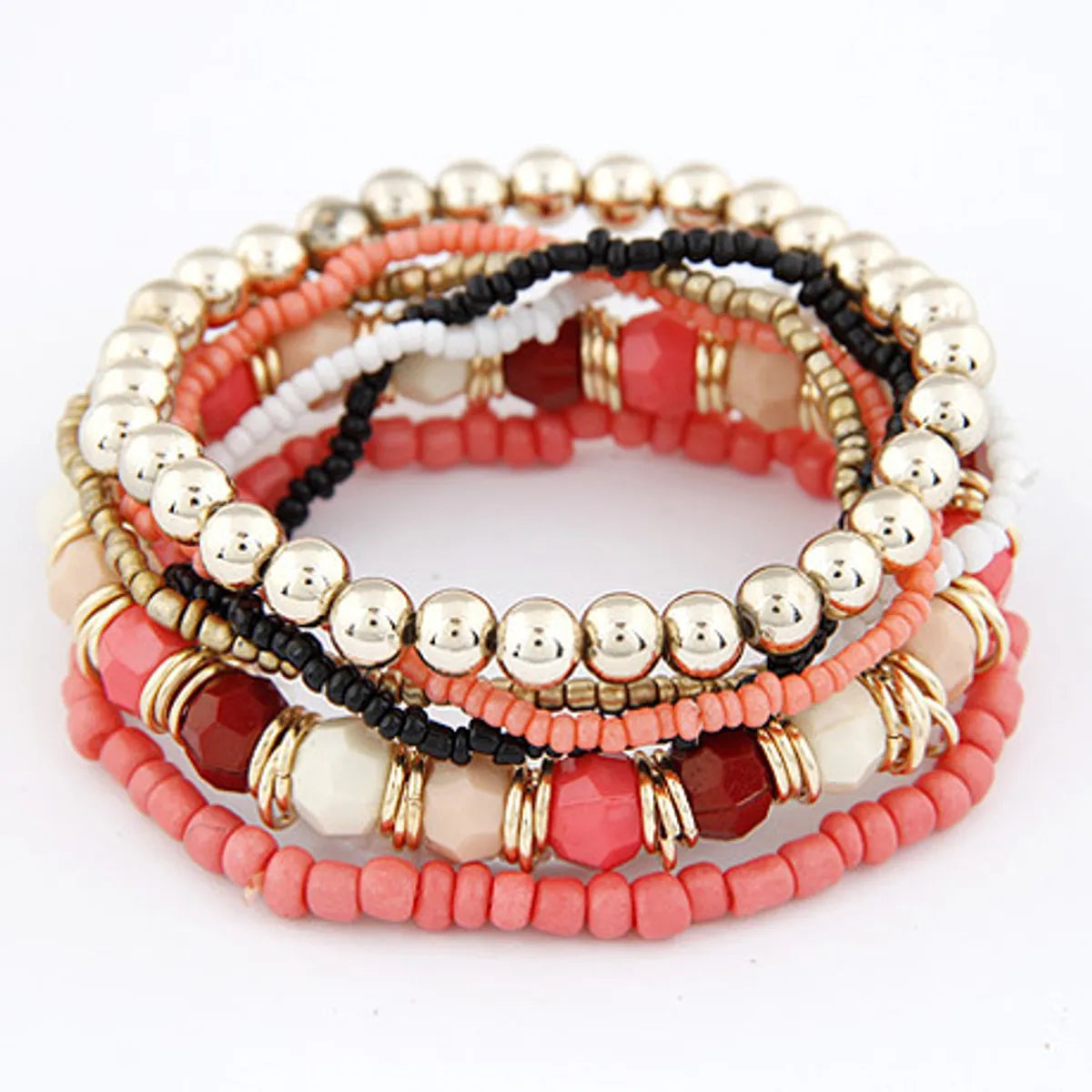 Wholesale Jewelry Ethnic Style Bohemian Geometric Alloy Seed Bead Bracelets