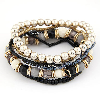 Wholesale Jewelry Ethnic Style Bohemian Geometric Alloy Seed Bead Bracelets