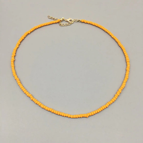 Wholesale Jewelry Ethnic Style Bohemian Geometric Glass Seed Bead Necklace