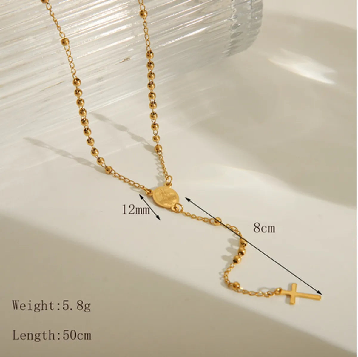 Wholesale Jewelry Ethnic Style Classic Style Portrait Stainless Steel 203L 18K Gold Plated Necklace