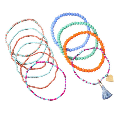 Wholesale Jewelry Ethnic Style Commute Heart Shape Seed Bead Anklet