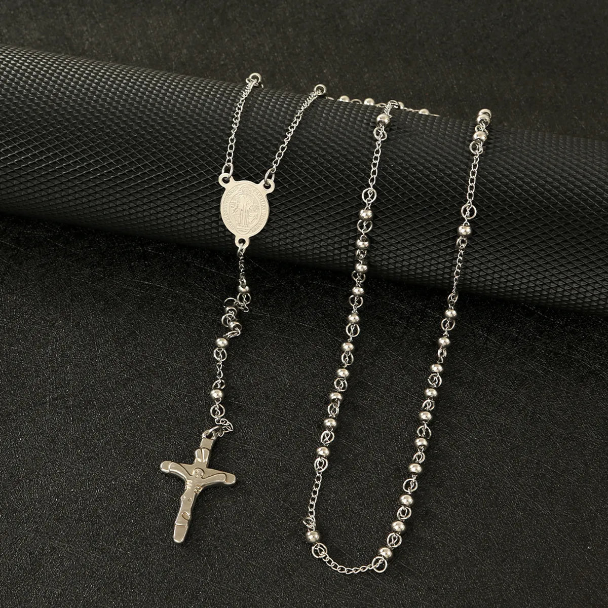 Wholesale Jewelry Ethnic Style Cross Titanium Steel Plating Necklace