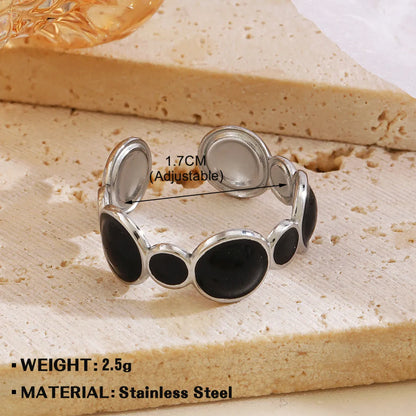 Wholesale Jewelry Ethnic Style Geometric Star Heart Shape Stainless Steel Plating Open Rings