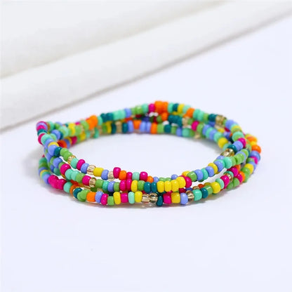 Wholesale Jewelry Ethnic Style Solid Color Seed Bead Handmade Waist Chain