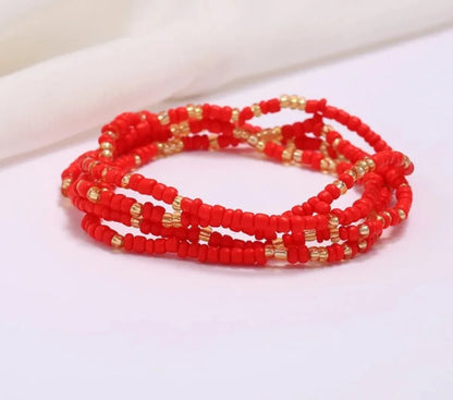 Wholesale Jewelry Ethnic Style Solid Color Seed Bead Handmade Waist Chain