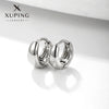 Wholesale Jewelry Exaggerated Double Row Shiny Zircon Inlaid Geometric Earrings Electroplated For Women