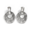 Wholesale Jewelry Exaggerated Geometric Alloy Electroplated Irregular Corrugated Earrings For Women