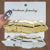 Wholesale Jewelry Exaggerated Geometric Plastic Resin Electroplated Earrings For Women
