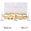 Wholesale Jewelry Exaggerated Geometric Plastic Resin Electroplated Earrings For Women