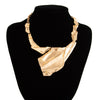 Wholesale Jewelry Exaggerated Geometric Zinc Alloy Necklace With Electroplating For Women