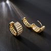 Wholesale Jewelry Exaggerated Metal Retro Creative Geometric Electroplated Women's Earrings Ear Clip
