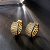 Wholesale Jewelry Exaggerated Metal Retro Creative Geometric Electroplated Women's Earrings Ear Clip
