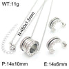 Wholesale Jewelry Exaggerated Personality Metal O Chain Titanium Steel Electroplated Unisex Jewelry Set