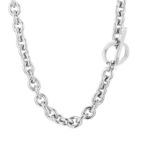 Wholesale Jewelry Exaggerated Personality Metal O Chain Titanium Steel Electroplated Unisex Jewelry Set