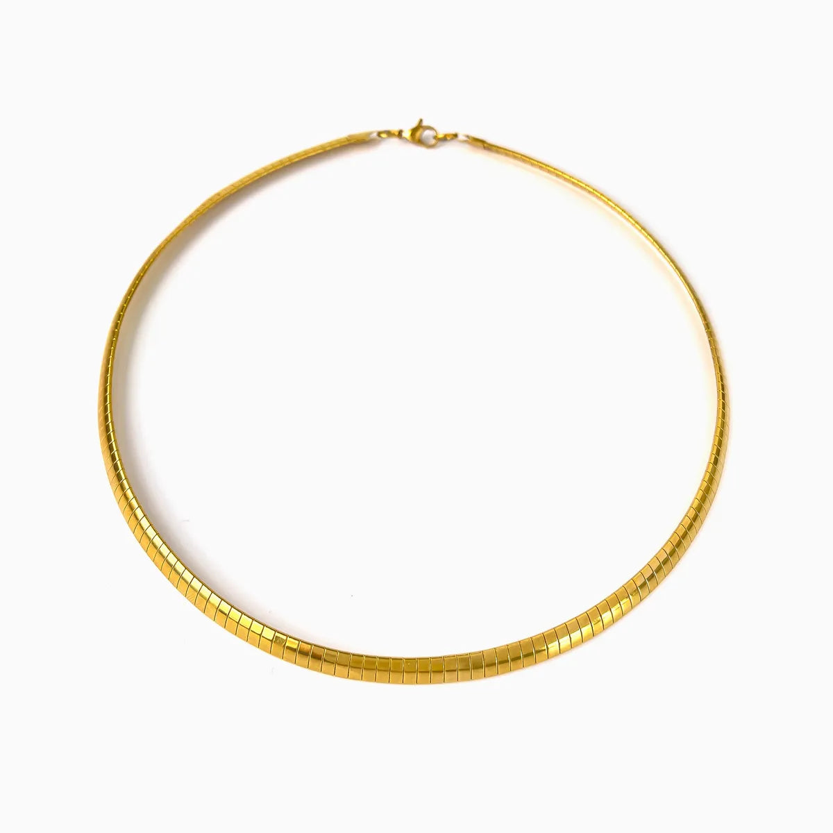 Wholesale Jewelry Exaggerated Simple Style Solid Color 316L Stainless Steel  18K Gold Plated Irregular Choker