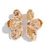Wholesale Jewelry Exaggerated Style Iron Dripping Oil Flower Leaf Earrings Electroplated