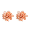 Wholesale Jewelry Fabric Handmade Flower Design Women's Earrings