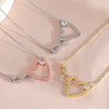 Wholesale Jewelry Fairy Style Heart Shaped Copper Electroplated Pendant Necklace For Women