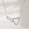 Wholesale Jewelry Fairy Style Heart Shaped Copper Electroplated Pendant Necklace For Women