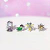 Wholesale Jewelry Fashion Cartoon Characters S925 Silver And Copper Earrings Set With Microinlaid Zircon For Women