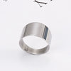 Wholesale Jewelry Fashion Casual Titanium Steel Ring Electroplated Unisex Accessories