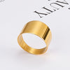 Wholesale Jewelry Fashion Casual Titanium Steel Ring Electroplated Unisex Accessories