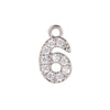 Wholesale Jewelry Fashion Digital Brass Goldplated Inlaid Zircon Pendant Necklace Accessories