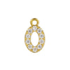 Wholesale Jewelry Fashion Digital Brass Goldplated Inlaid Zircon Pendant Necklace Accessories