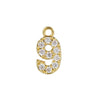 Wholesale Jewelry Fashion Digital Brass Goldplated Inlaid Zircon Pendant Necklace Accessories
