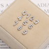 Wholesale Jewelry Fashion Digital Brass Goldplated Inlaid Zircon Pendant Necklace Accessories