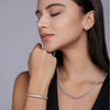 Wholesale Jewelry Fashion Elegant Live Buckle Bracelet 925 Sterling Silver Moissanite Inlaid Women's