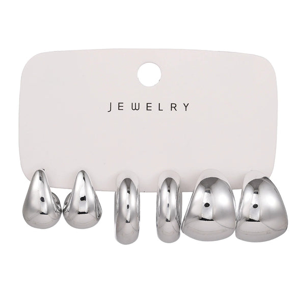 Wholesale Jewelry Fashion Exaggerated Acrylic Geometric Electroplated Women's Drop Earrings