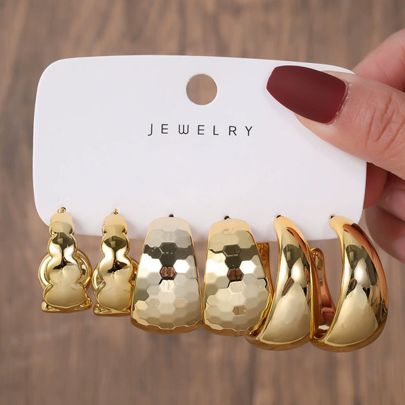 Wholesale Jewelry Fashion Exaggerated Acrylic Geometric Electroplated Women's Drop Earrings