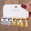 Wholesale Jewelry Fashion Exaggerated Acrylic Geometric Electroplated Women's Drop Earrings