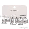 Wholesale Jewelry Fashion Exaggerated Acrylic Geometric Electroplated Women's Drop Earrings