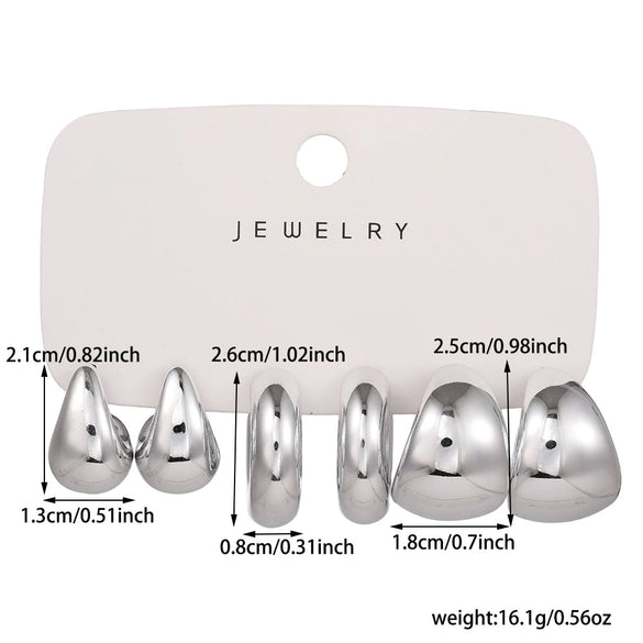 Wholesale Jewelry Fashion Exaggerated Acrylic Geometric Electroplated Women's Drop Earrings