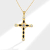 Wholesale Jewelry Fashion Geometric Copper Cross Pendant Electroplated Clavicle Chain For Women