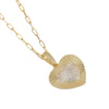 Wholesale Jewelry Fashion Geometric Heartshaped Copper Electroplated Necklace
