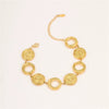 Wholesale Jewelry Fashion Geometric Stainless Steel Electroplated Necklace Bracelet For Women