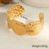 Wholesale Jewelry Fashion Geometric Stainless Steel 18K Gold Plated Bracelet