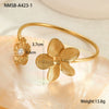 Wholesale Jewelry Fashion Geometric Stainless Steel 18K Gold Plated Bracelet