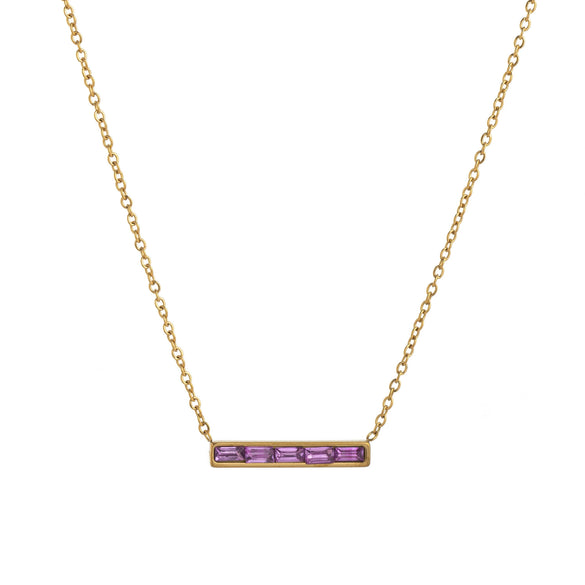 Wholesale Jewelry Fashion Geometric Titanium Steel Pendant Necklace With Electroplating And Constellation Design
