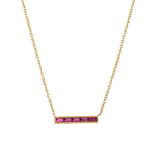 Wholesale Jewelry Fashion Geometric Titanium Steel Pendant Necklace With Electroplating And Constellation Design