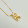 Wholesale Jewelry Fashion Letters Stainless Steel 18K Gold Plated Necklace For Women