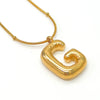 Wholesale Jewelry Fashion Letters Stainless Steel 18K Gold Plated Necklace For Women