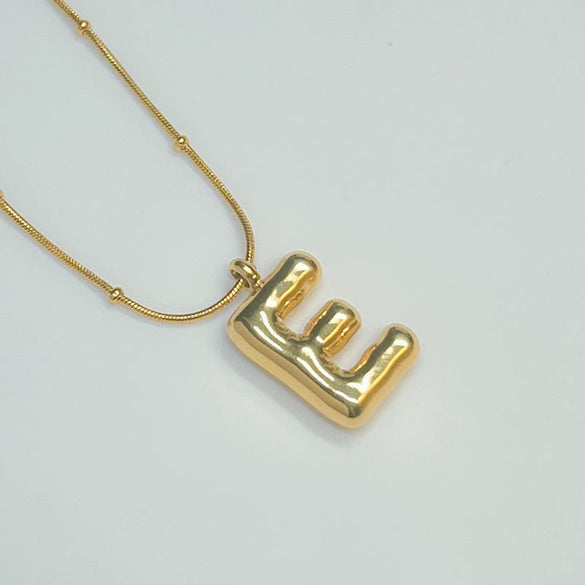 Wholesale Jewelry Fashion Letters Stainless Steel 18K Gold Plated Necklace For Women