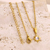 Wholesale Jewelry Fashion Natural Style Starry Sky Sun Moon Pendant Necklace Stainless Steel Copper Plated Electroplating For Women