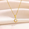 Wholesale Jewelry Fashion Natural Style Starry Sky Sun Moon Pendant Necklace Stainless Steel Copper Plated Electroplating For Women