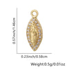 Wholesale Jewelry Fashion Ol Geometric Copper Inlaid Zircon Necklace Pendant